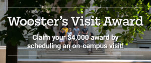 Text: Ƶ's Visit Award; Claim your $4,000 award by scheduling an on-campus visit